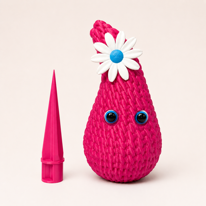 Großer Deko-Dropsi mit Blume – 18 cm