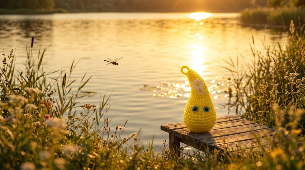 Dekorativer Taschenanhänger im Sonnenschein Stil