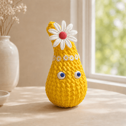 Großer Deko-Dropsi mit Blume – 18 cm - The Dropsis World