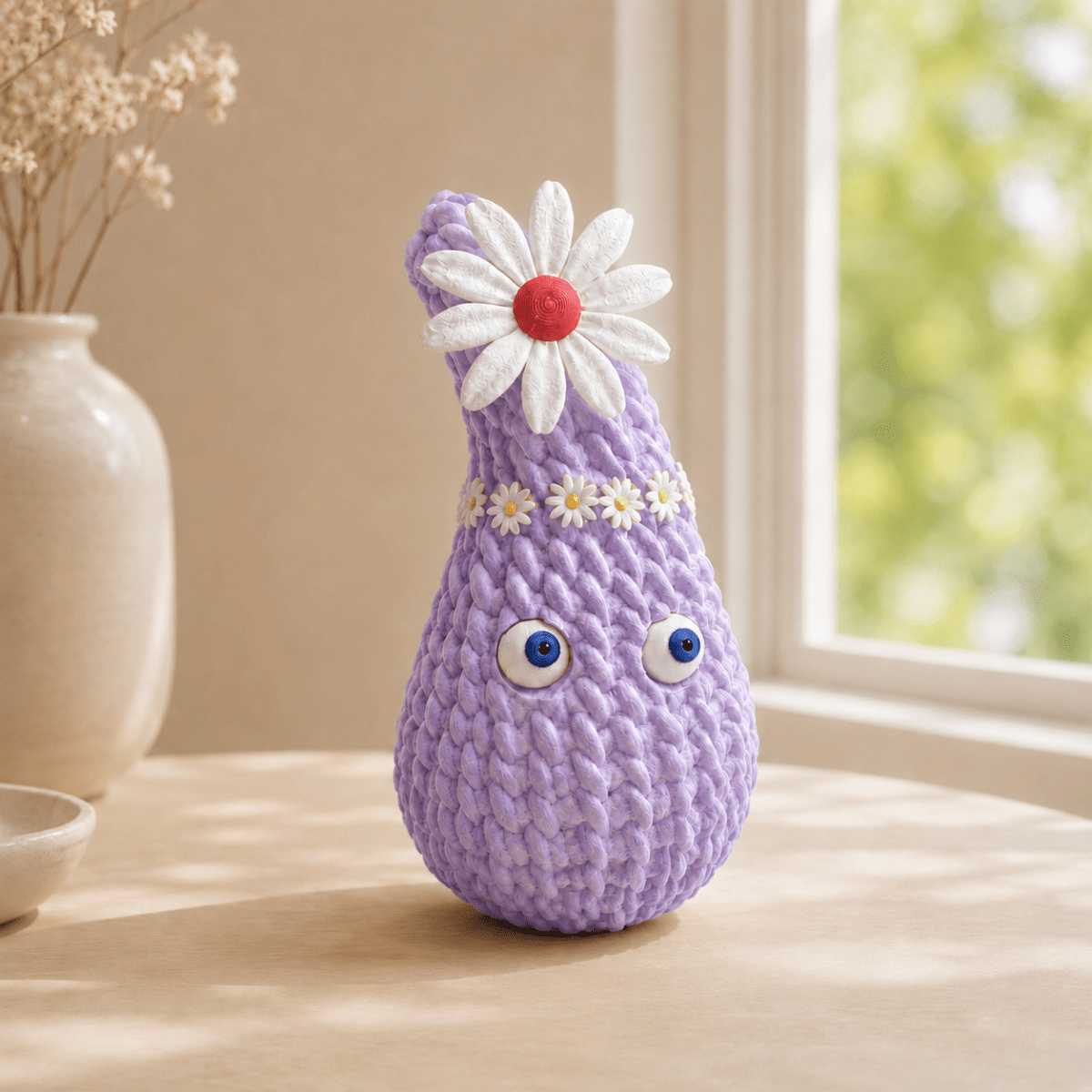 Großer Deko-Dropsi mit Blume – 18 cm - The Dropsis World