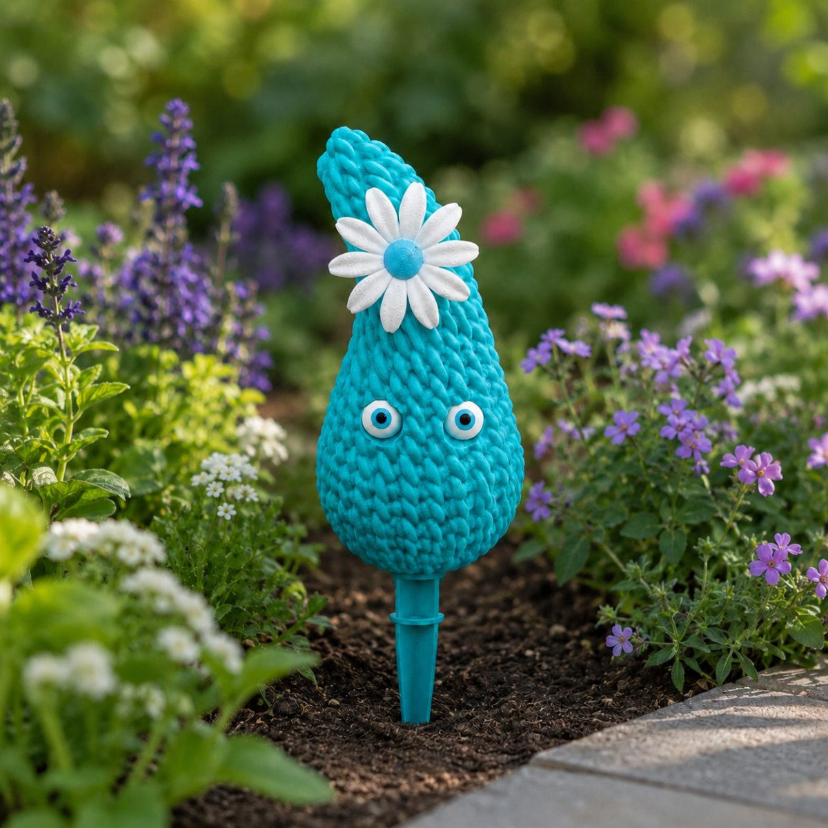 Großer Deko-Dropsi mit Blume – 18 cm - The Dropsis World