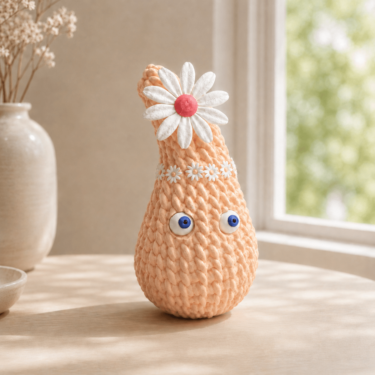 Großer Deko-Dropsi mit Blume – 18 cm - The Dropsis World