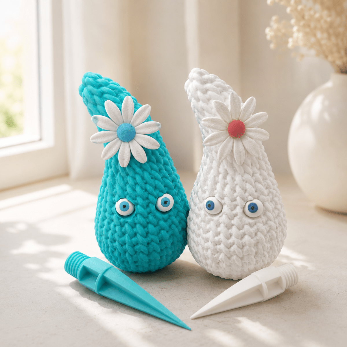 Großer Deko-Dropsi mit Blume – 18 cm - The Dropsis World