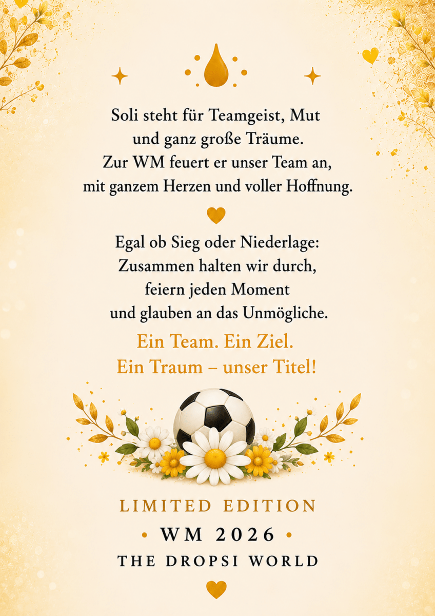 Soli WM 2026 – Der Fan-Dropsi mit Herz - The Dropsis World